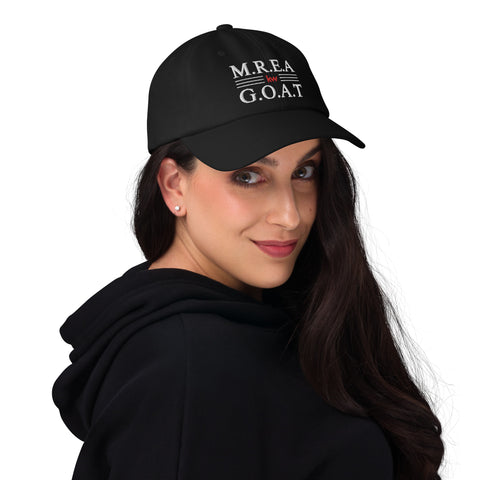 M.R.E.A. GOAT Dad hat style-Black N Married