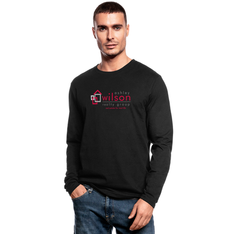 Ashley Wilson Realty Group Men's Long Sleeve T-Shirt-Men's Long Sleeve T-Shirt | Next Level 3061-Black N Married