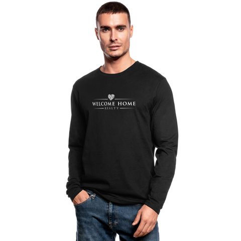 Welcome Home Realty Men's Long Sleeve T-Shirt-Men's Long Sleeve T-Shirt | Next Level 3061-Black N Married