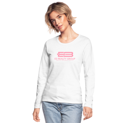 E3 Breast Cancer Awareness Women's Long Sleeve-Women's Long Sleeve Jersey T-Shirt | Anvil 884L-Black N Married