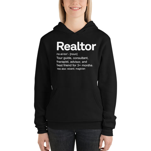 REALTOR® Unisex Hoodie-Black N Married