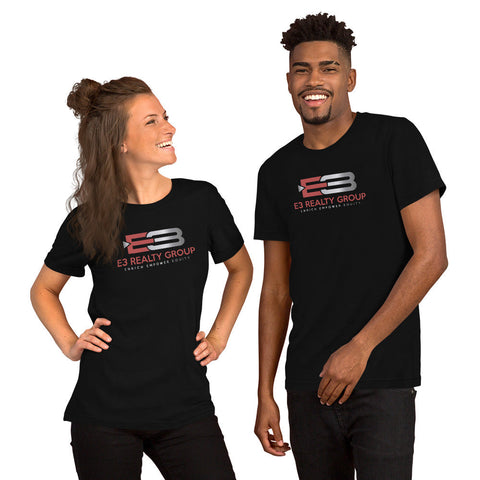 e3 Realty Group Short-Sleeve Unisex T-Shirt-Unisex Jersey T-Shirt | Bella + Canvas 3001-Black N Married